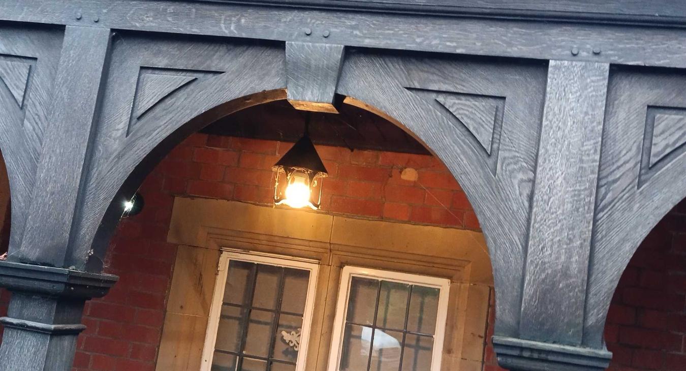 An outside light we rewired and replaced in Tonbridge, Kent